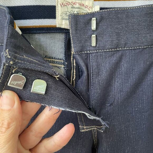 NWOT Horseware Ladies’ Denim Breech Breeches Riding Pants $150 28 R - Picture 3 of 7